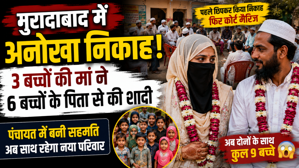 मुरादाबाद में 3 बच्चों की मां तबस्सुम और 6 बच्चों के पिता मोहम्मद उमर का निकाह
