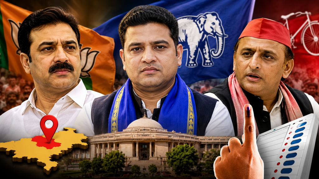 सरधना विधानसभा चुनाव में विनीत भराला, संगीत सोम और अतुल प्रधान के बीच सियासी मुकाबला