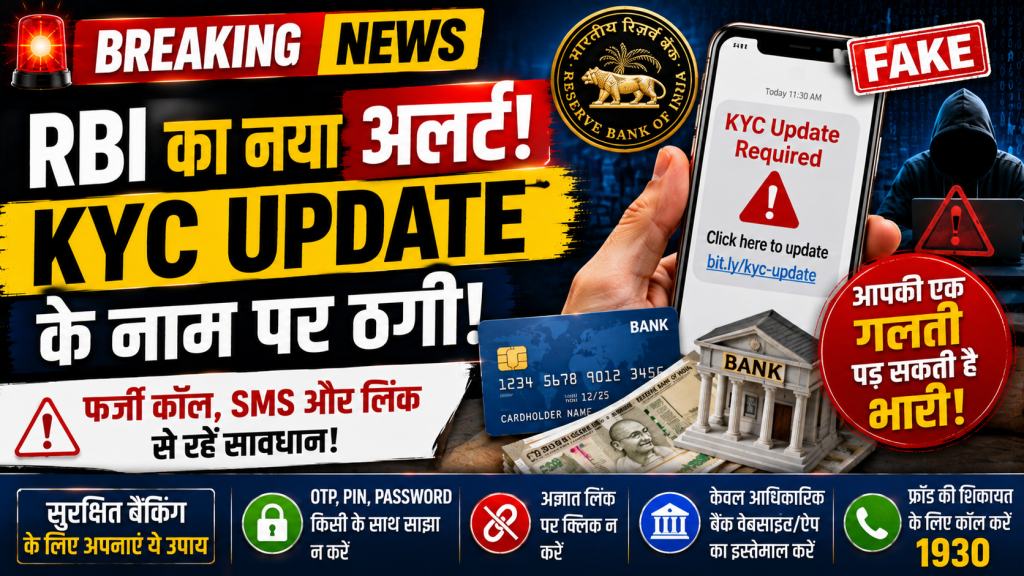 RBI द्वारा KYC Fraud से बचने की चेतावनी का प्रतीकात्मक चित्र
