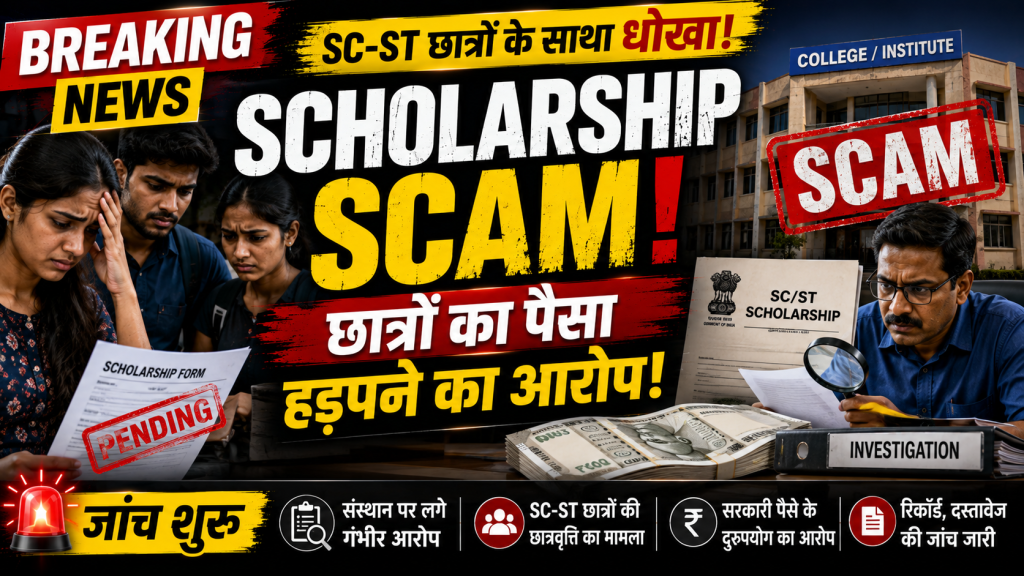 SC-ST छात्रों की छात्रवृत्ति घोटाले से जुड़ा प्रतीकात्मक चित्र