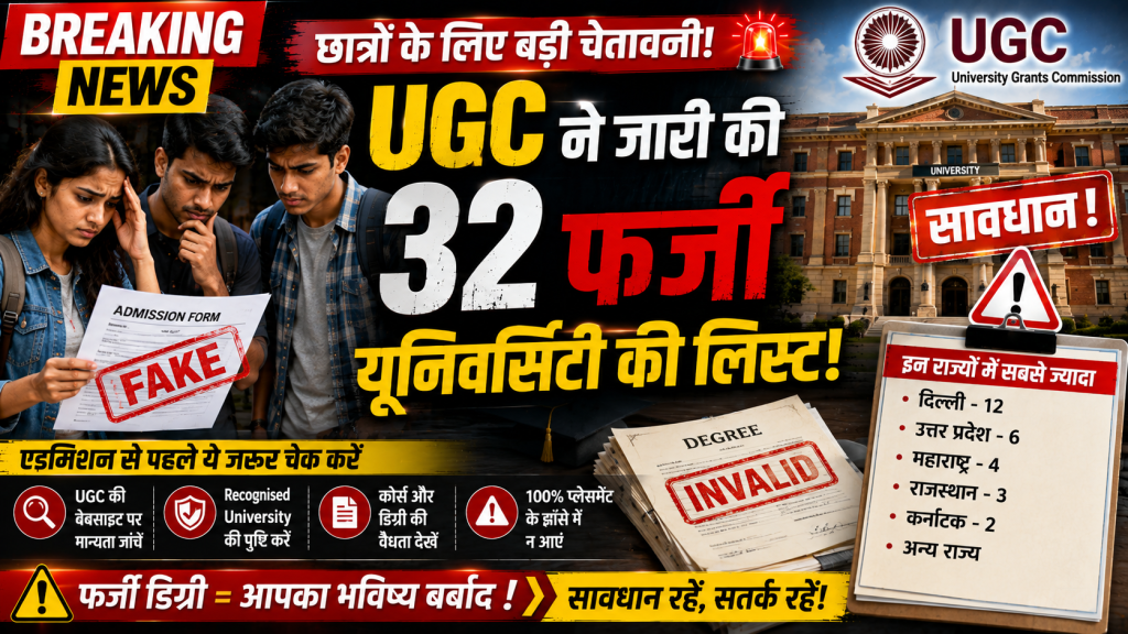 "32 FAKE UNIVERSITIES!"