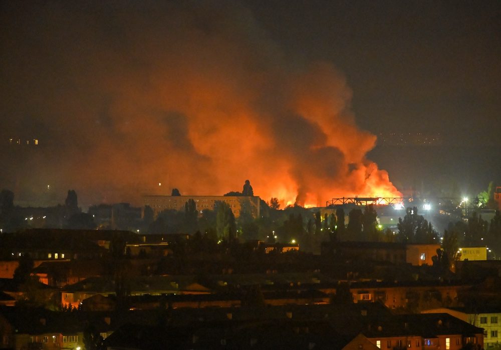 Russian Strikes Destroy Puma and Intertop Warehouses Near Kyiv