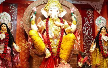 लखनऊ में AI से बना बप्पा का पंडाल:पेपर मिल कॉलोनी में कलश के रूप में सजा पंडाल, 10 दिन में 2 लाख लोग करते हैं दर्शन