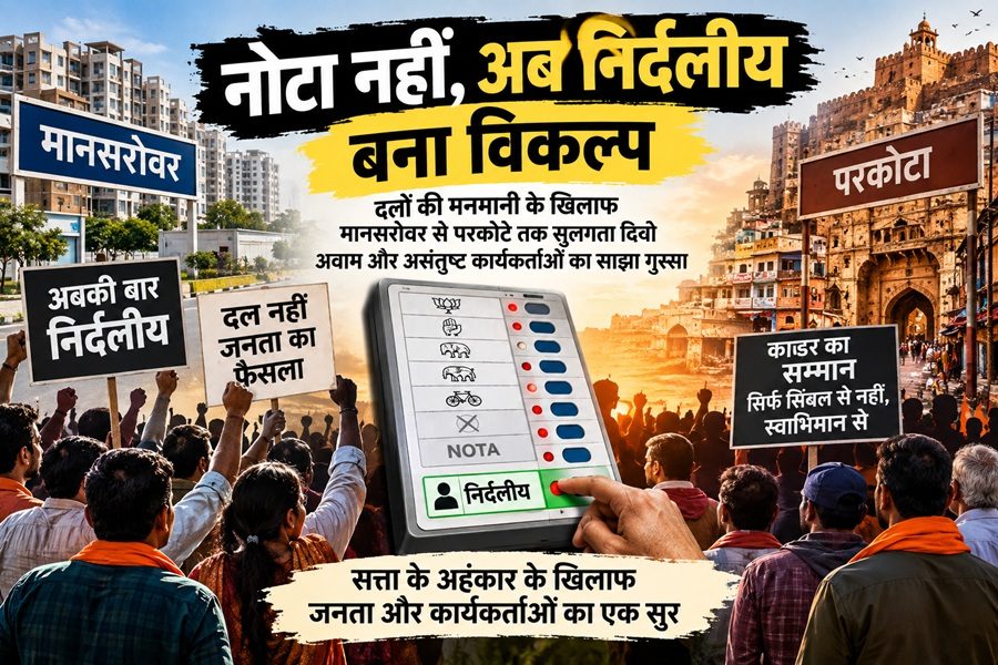 नोटा नहीं, अब निर्दलीय बना विकल्प : पार्टियों की मनमानी के खिलाफ सुलगता दिखा अवाम और असंतुष्ट कार्यकर्ताओं का साझा गुस्सा
