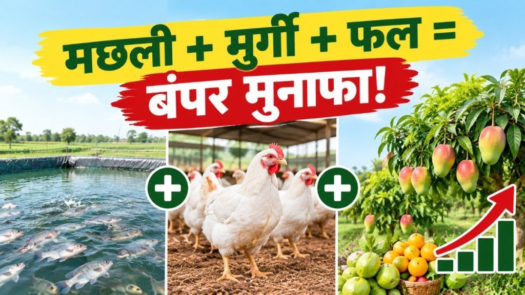 घाटे की खेती छोड़ अपनाया यह फॉर्मूला, आज मछली, मुर्गी और फलों से बरस रहा है पैसा!