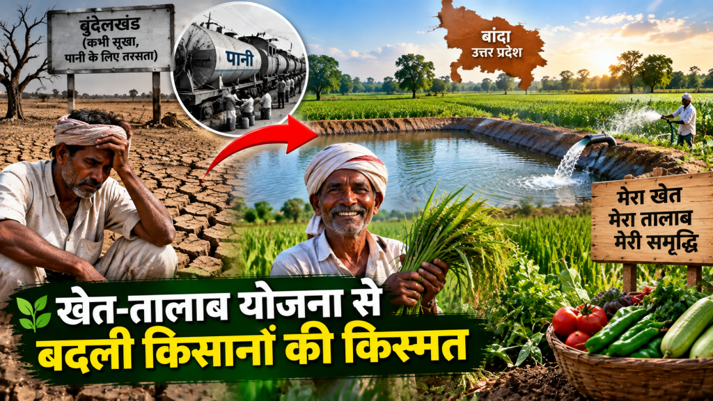 जहां पानी के लिए ट्रेन आती थी, वहां अब लहलहा रही फसल… खेत-तालाब योजना ने बदली बुंदेलखंड की तस्वीर