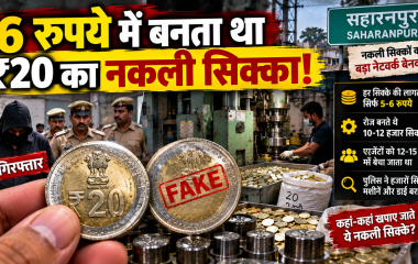 6 रुपये में बनता था 20 रुपये का नकली सिक्का, सहारनपुर में पकड़ी गई फैक्ट्री; रोज तैयार होते थे 12 हजार कॉइन