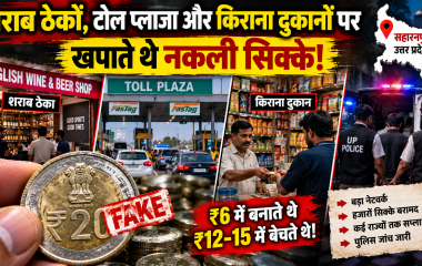 शराब ठेकों, टोल प्लाजा और किराना दुकानों पर खपाते थे नकली सिक्के, सहारनपुर में 70 करोड़ के नेटवर्क का दावा