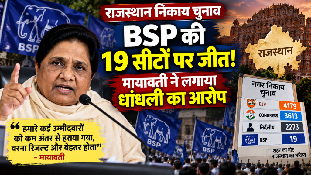 राजस्थान निकाय चुनाव में BSP की 19 सीटों पर जीत, मायावती ने कार्यकर्ताओं को दी बधाई; बोलीं- धांधली से और बेहतर हो सकता था रिजल्ट