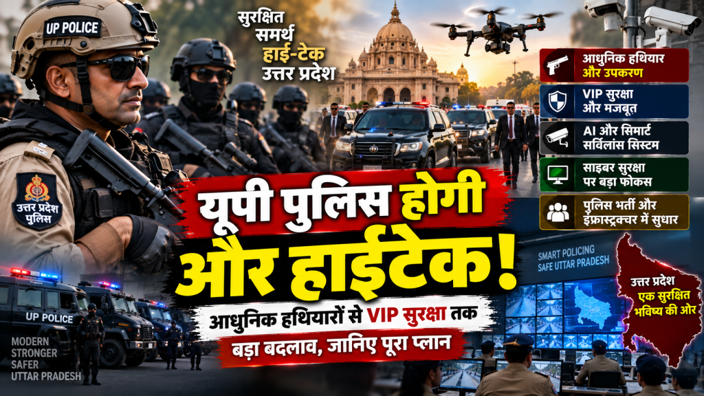 यूपी पुलिस होगी और हाईटेक, आधुनिक हथियारों से VIP सुरक्षा तक बढ़ेगी ताकत; जानिए क्या है पूरा प्लान