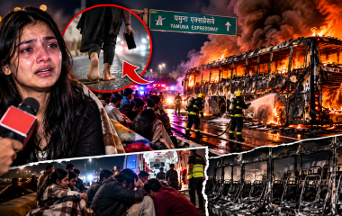 यमुना एक्सप्रेसवे बस अग्निकांड में बची युवती ने सुनाई आपबीती
