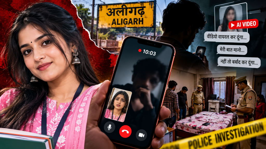 अलीगढ़ में वीडियो कॉल के बाद शिक्षिका की मौत, रिश्ता तय होने से नाराज युवक पर धमकाने का आरोप