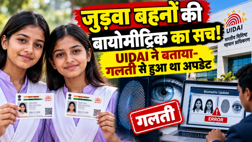यूपी में जुड़वा बहनों की बायोमीट्रिक समान होने की कहानी निकली गलत, अपडेट में हुई थी गलती; ऐसे बना आधार कार्ड