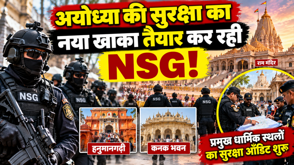 अयोध्या की सुरक्षा का नया खाका तैयार कर रही NSG, हनुमानगढ़ी-कनक भवन का सुरक्षा ऑडिट शुरू