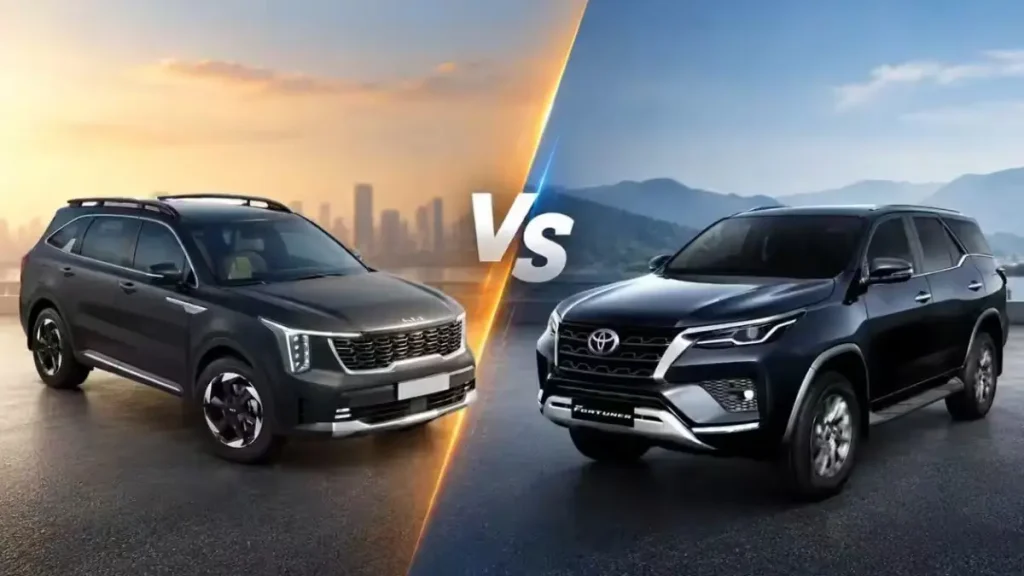 SUV Comparison: किआ सोरेंटो या टोयोटा फॉर्च्यूनर इंजन, जानें कीमत और फीचर्स में कौन बेहतर?