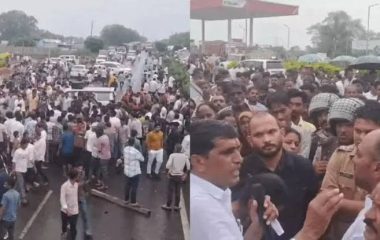 करंट लगने से गई कंप्यूटर ऑपरेटर की जान, मुआवजे की मांग को लेकर परिजनों का चक्काजाम