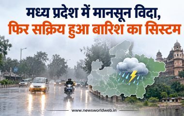 मध्य प्रदेश में मानसून विदा, फिर सक्रिय हुआ बारिश का सिस्टम; 9 अक्टूबर तक इन जिलों में बरसेंगे बादल
