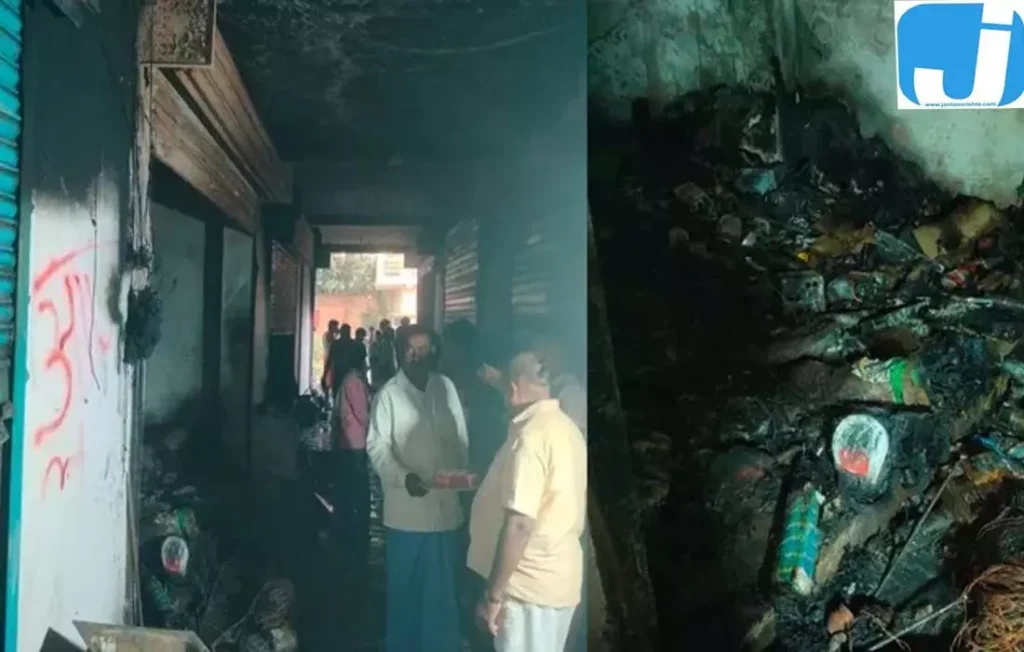 बनवारी सिंह मार्केट में भीषण आग, दुकानदारों ने बताया 55 लाख से अधिक का नुकसान