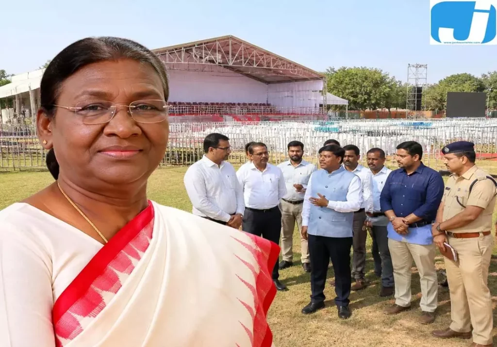 राष्ट्रपति के दौरे से पहले तैयारियों का जायजा लेने पहुंचे मंत्री कश्यप