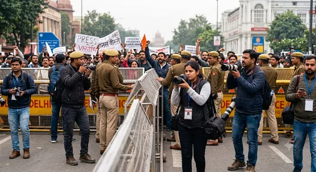 दिल्ली पुलिस की नई मीडिया गाइडलाइंस: जंतर-मंतर पर प्रदर्शन कवरेज के नियम और विवाद की पूरी सच्चाई