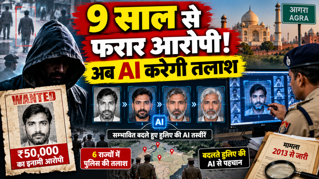 9 साल 9 महीने से फरार दुष्कर्म आरोपी की तलाश में AI का सहारा, छह राज्यों में दबिश के बाद पुलिस ने बदली रणनीति