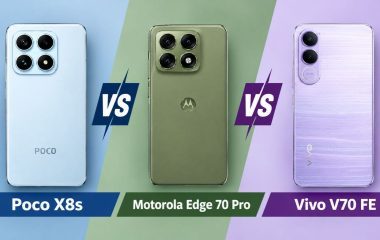 Poco X8s vs Motorola Edge 70 Pro vs Vivo V70 FE: डिजाइन, कैमरा, बैटरी और भारत में कीमत की तुलना