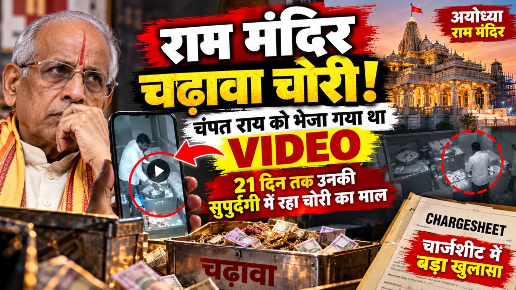 राम मंदिर चढ़ावा चोरी: चंपत राय को भेजा गया था चोरी का वीडियो, 21 दिन तक उनकी सुपुर्दगी में रहा चोरी का माल; चार्जशीट में बड़ा खुलासा