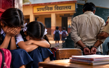 देवरिया के सरकारी स्कूल में दो नाबालिग छात्राओं से कथित अश्लील हरकत, आरोपी शिक्षक गिरफ्तार और निलंबित
