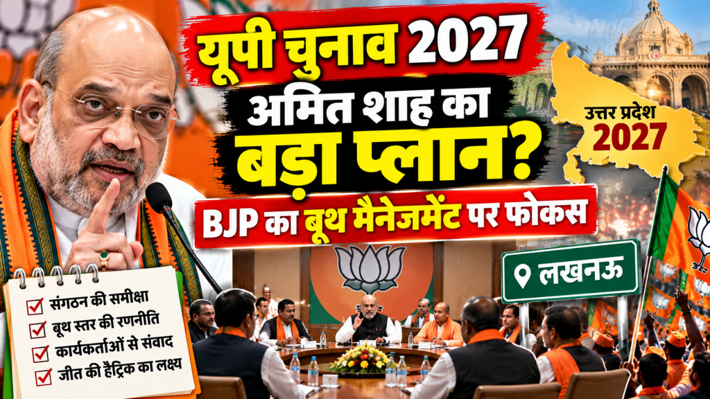 UP Politics: अमित शाह की मौजूदगी में बनेगी मिशन-2027 की रणनीति, बूथ प्रबंधन पर BJP का खास फोकस