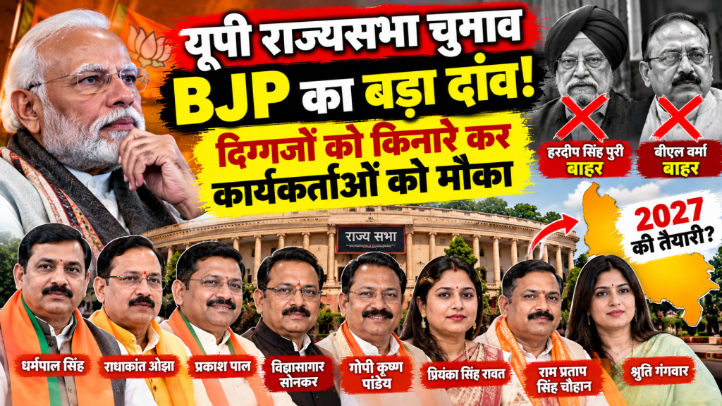 यूपी राज्यसभा चुनाव: दिग्गजों की जगह कार्यकर्ताओं पर भाजपा का भरोसा, नए चेहरों से क्या संदेश देना चाहती है पार्टी?