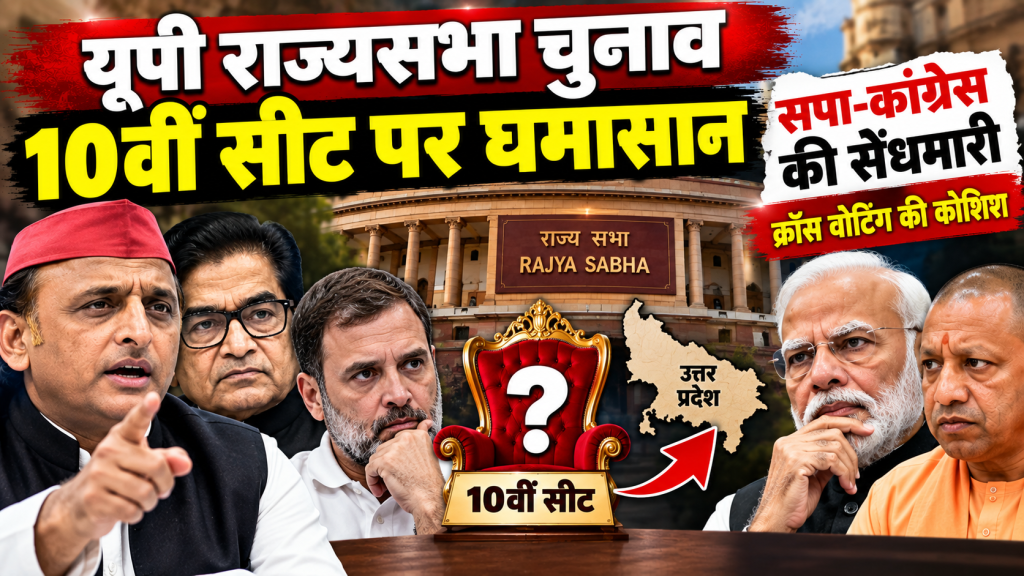 यूपी राज्यसभा चुनाव: दसवीं सीट के लिए सपा-कांग्रेस में सेंधमारी, क्रॉस वोटिंग पर नजर