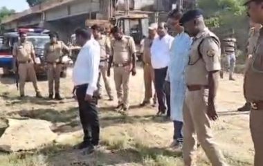 महराजगंज में मूर्ति विसर्जन, प्रशासन और पुलिस अलर्ट:घाटों पर सुरक्षा के पुख्ता इंतजाम, डीएम-एसपी ने किया निरीक्षण