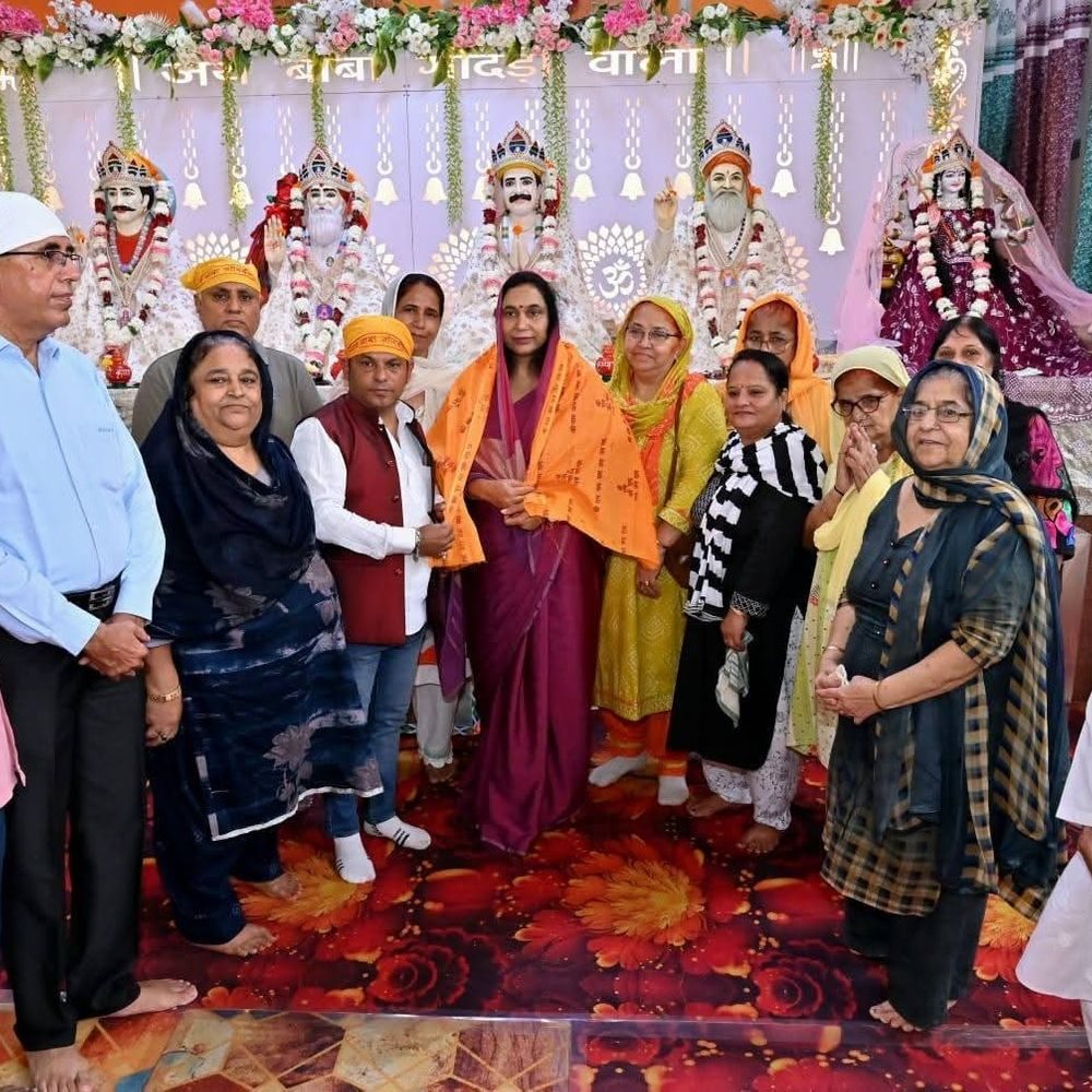आलमबागव के बाबा धाम में श्राद्ध:संत बाबा हरदास राम और गेलाराम साहिब को दी श्रद्धांजलि