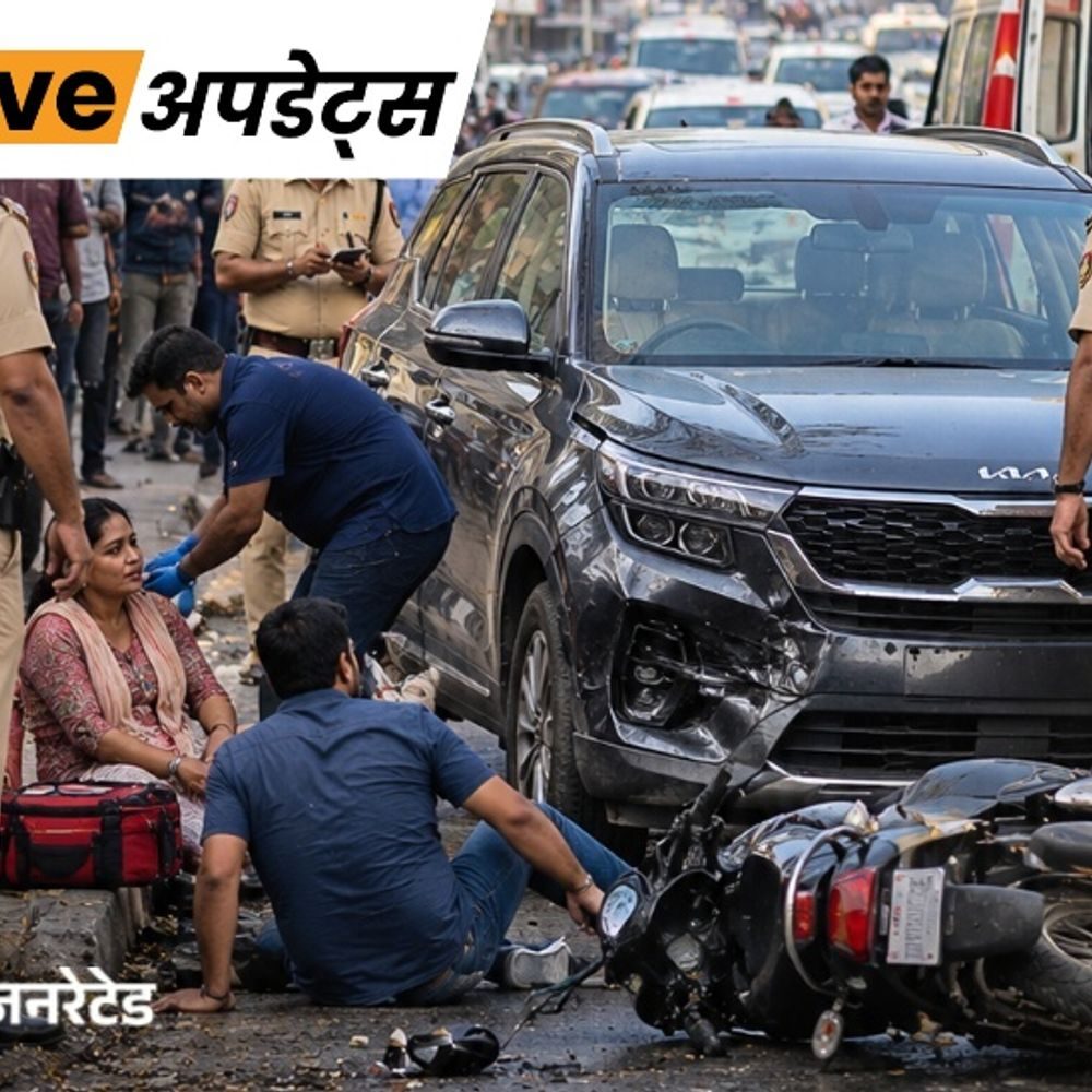 भास्कर अपडेट्स:मुंबई के अंधेरी में कार ने दो लोगों को मारी टक्कर, ड्राइवर हिरासत में