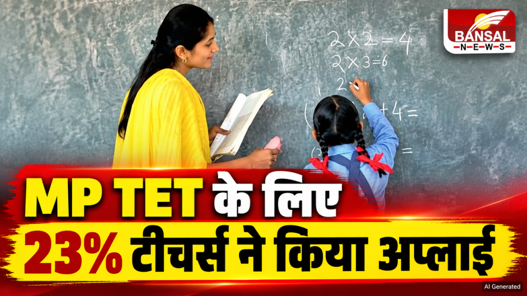 MP TET 2026: एमपी में शिक्षक पात्रता परीक्षा के लिए सिर्फ 34,200 आवेदन, दशहरे के बाद तय होगी तारीख; 32 हजार प्रमोशन अटके