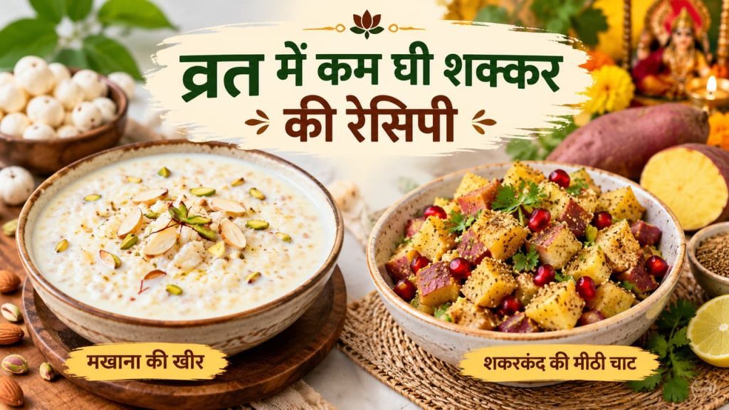 नवरात्रि व्रत में बनाएं कम घी-शक्कर वाली ये 4 टेस्टी रेसिपी, स्वाद मिलेगा भरपूर