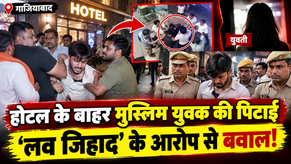 गाजियाबाद में होटल के बाहर मुस्लिम युवक की पिटाई, ‘लव जिहाद’ के आरोपों के बीच पुलिस जांच शुरू