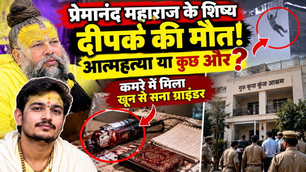प्रेमानंद महाराज के शिष्य दीपक की मौत का रहस्य गहराया, आत्महत्या या कुछ और? कमरे में मिला खून से सना ग्राइंडर