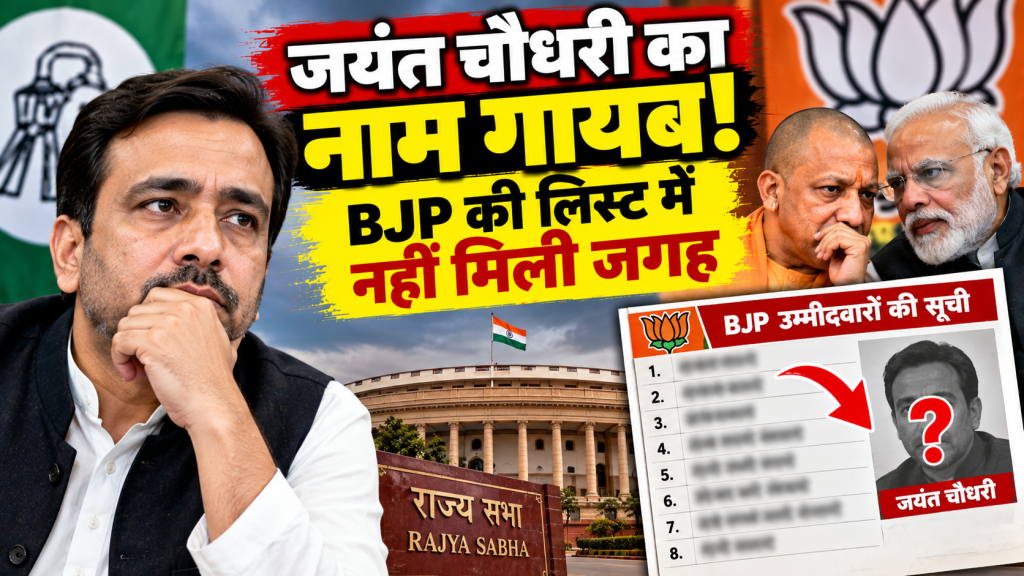 यूपी राज्यसभा चुनाव: जयंत चौधरी को लेकर अटकलों पर लगा विराम, BJP की 8 उम्मीदवारों की सूची में नाम नहीं