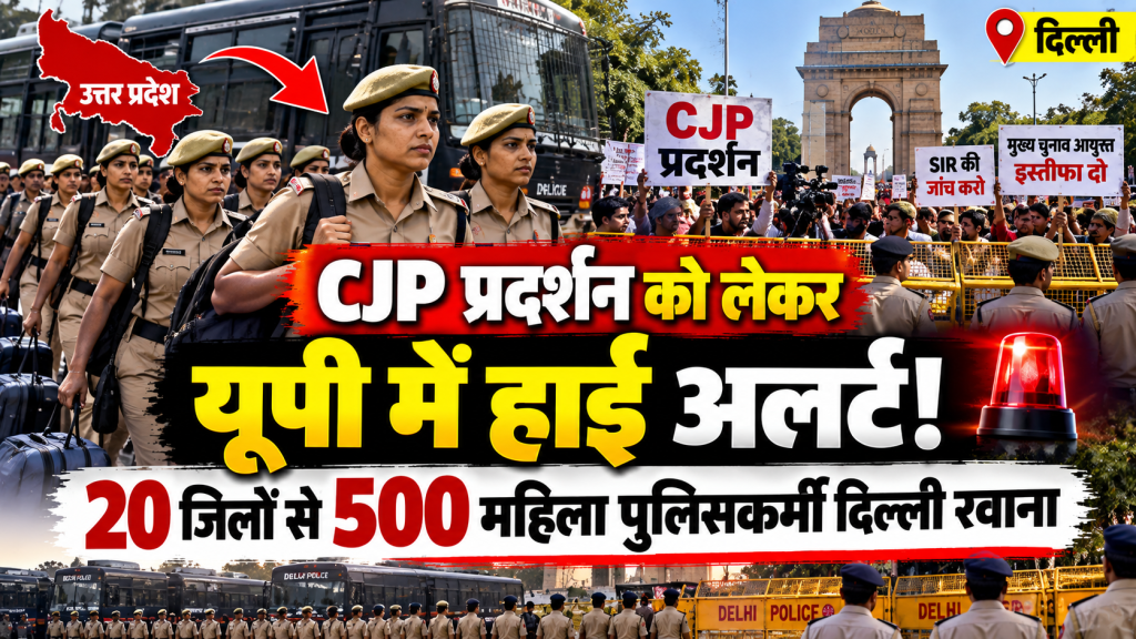 CJP Protest: दिल्ली में प्रदर्शन को लेकर यूपी अलर्ट, 20 जिलों से 500 से अधिक महिला पुलिसकर्मी तैनात