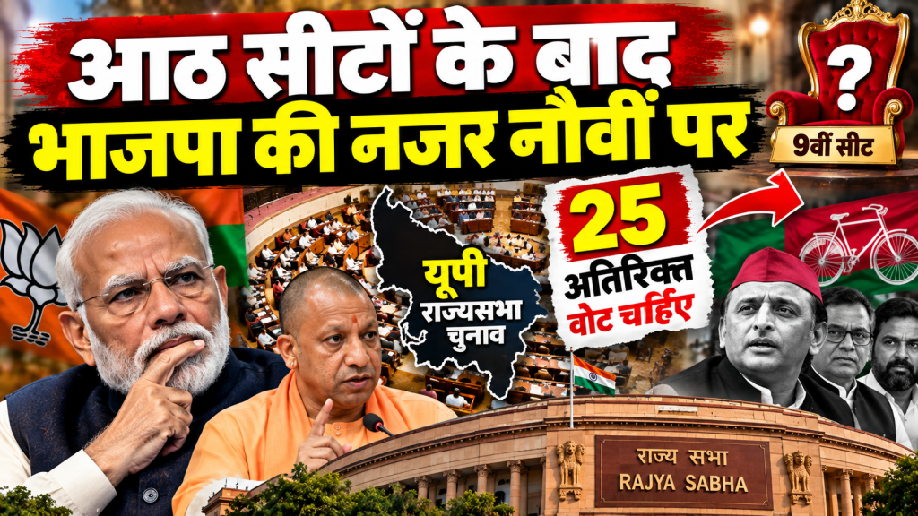 यूपी राज्यसभा चुनाव: आठ सीटों के बाद भाजपा की नजर नौवीं पर, 25 अतिरिक्त वोटों का गणित