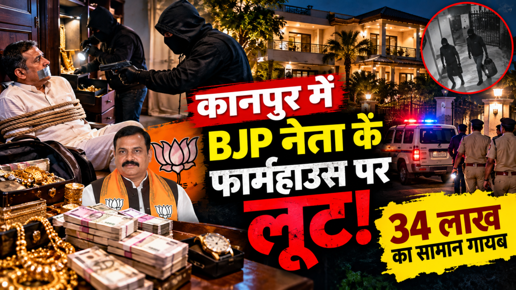 कानपुर में BJP OBC मोर्चा के नेता को फार्महाउस में बंधक बनाकर लूट, 34 लाख रुपये के सामान पर हाथ साफ