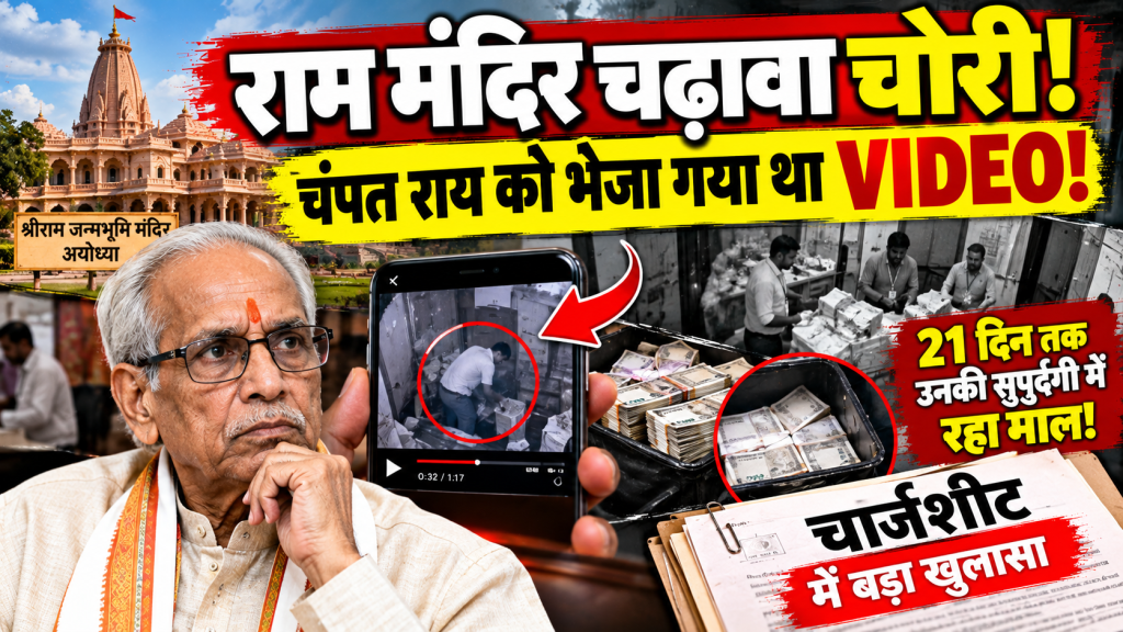 राम मंदिर चढ़ावा चोरी: चंपत राय को भेजा गया था चोरी का वीडियो, 21 दिन तक उनकी सुपुर्दगी में रहा माल